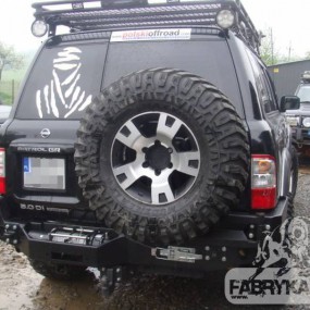 Bara spate cu suport troliu F4x4 Nissan Patrol Y61