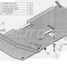 Scut transmisie Mitsubishi L200 2006-2014