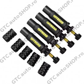 Deflatoare reglabile pentru roti, set 4 bucati cu oprire automata