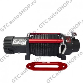 Troliu Grizzly Winch 13000 cablu sintetic