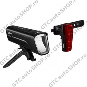 Set far si stop LED Osram pentru bicicleta LEDsBIKE RACE 80