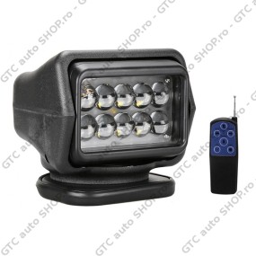 Proiector cautare LED rotativ cu telecomanda wireless 50W Spot