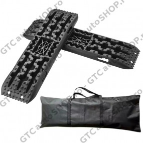 Traverse recuperare 104cm, cu suport Hi-Lift, culoare negru – set doua bucati + geanta transport