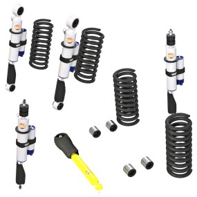 Suspensie - Kit complet Terrain Tamer PRO +5cm cu rezervor reglabile, Patrol Y61