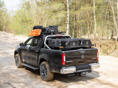 Kit portbagaj Slimline II pentru benă Mercedes-Benz X-Class cu bare MB Style (2017-prezent)