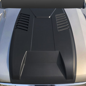 Ornament capotă negru, plastic ABS, Ford Ranger (2016-2022) Safari