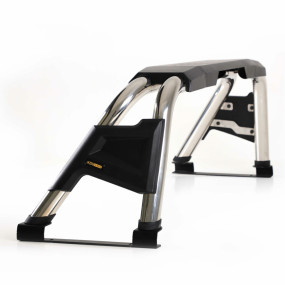 Rollbar Double Plus Chrome Mitsubishi L200 (2015-2024), Fiat Fullback AQM4WD PRB01