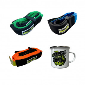 Set de chingi recuperare auto 1.5 m, 3 m și 6 m + Cadou Cană eMudding Gang