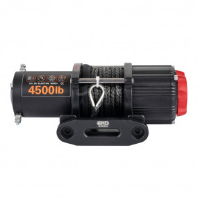 Troliu electric EMD Winch 4500lbs (2041kg), 12V, cablu sintetic 12m, raport 166:1