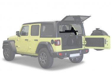 Jeep Wrangler JLU Cargo Molle Interior Shelf